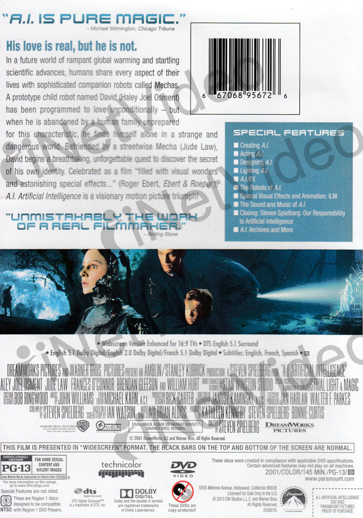 A.I. - Artificial Intelligence (Widescreen Two-Disc Special