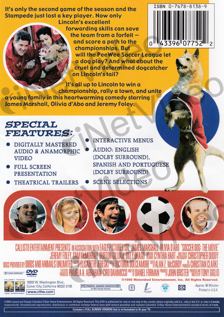 Soccer Dog - The Movie on DVD Movie