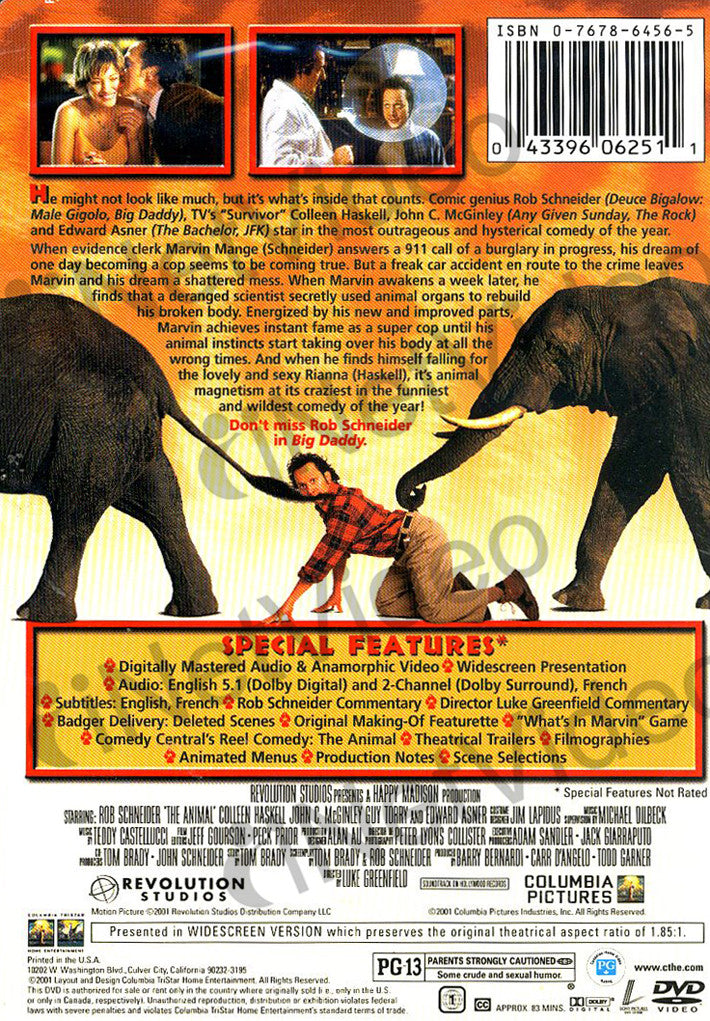 The Animal (Special Edition) on DVD Movie