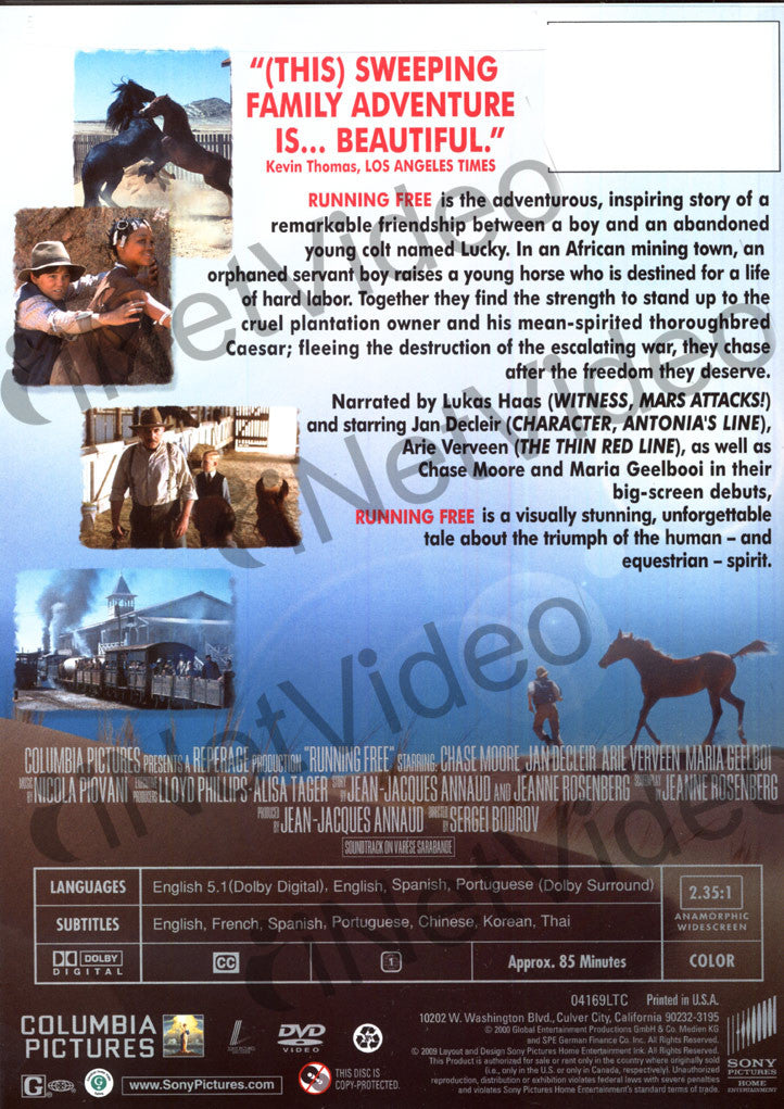 Running Free on DVD Movie