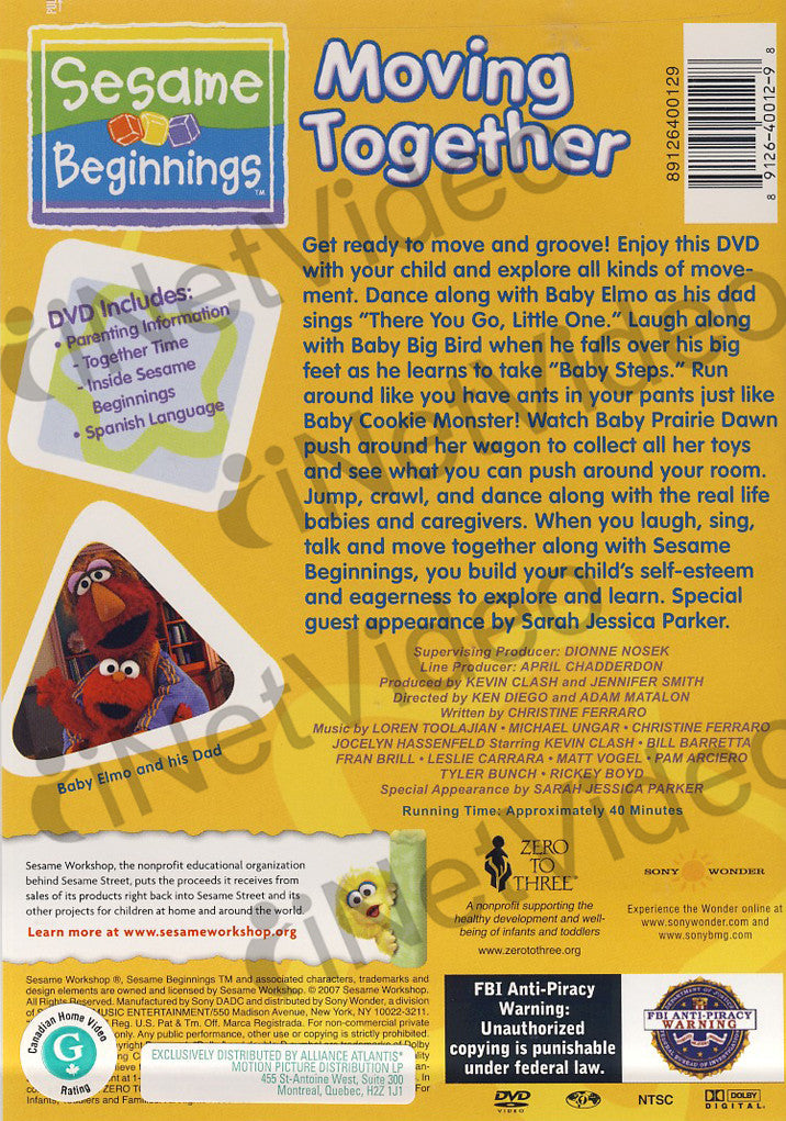 Moving Together - (Sesame Beginnings) on DVD Movie