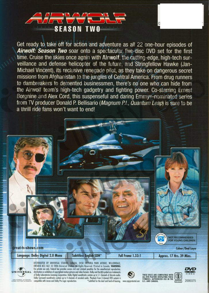 Airwolf - Season 2 (Boxset) on DVD Movie