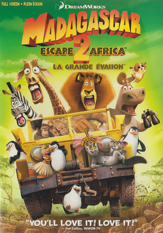 Madagascar - Escape 2 Africa (Full Screen) (Bilingual) on DVD Movie