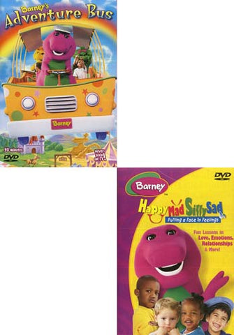 Barney's Adventure Bus / Barney - Happy, Mad, Silly, Sad (2 Pack) on ...