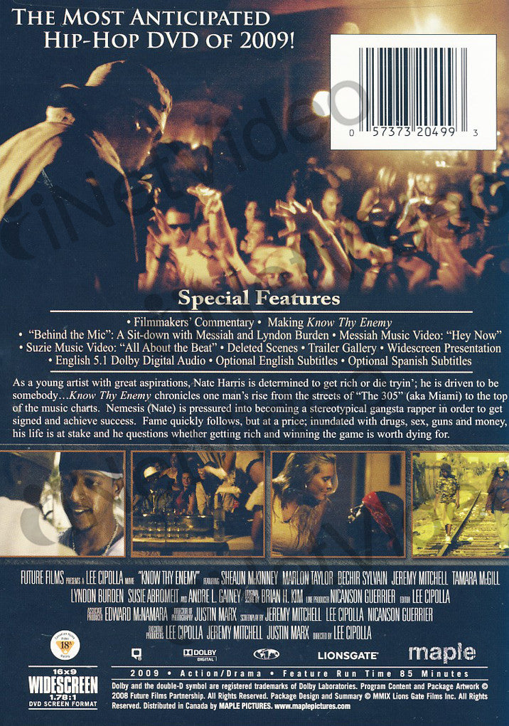 Know Thy Enemy on DVD Movie