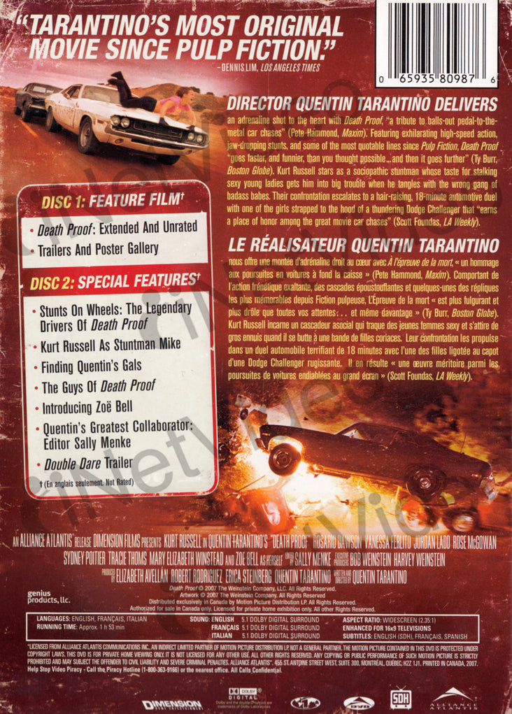 Grindhouse Presents - Death Proof (Limited Edition Steel Case