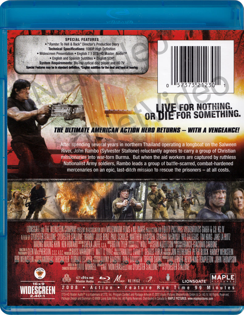 Rambo (Extended Cut) [Blu-ray]