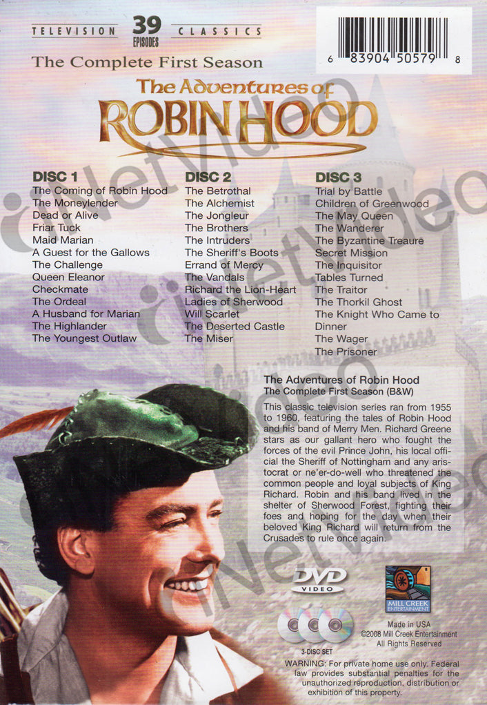 The Adventures of Robin Hood - The Complete First Season (1