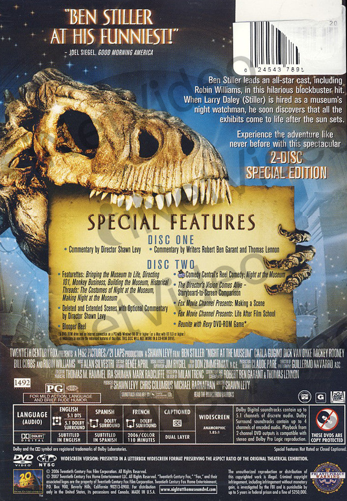 Night at the Museum (2-Disc Special Edition) on DVD Movie