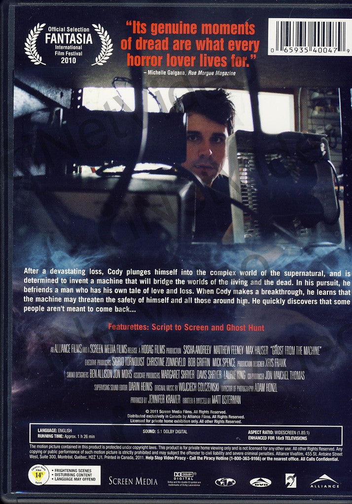 Ghost From the Machine on DVD Movie