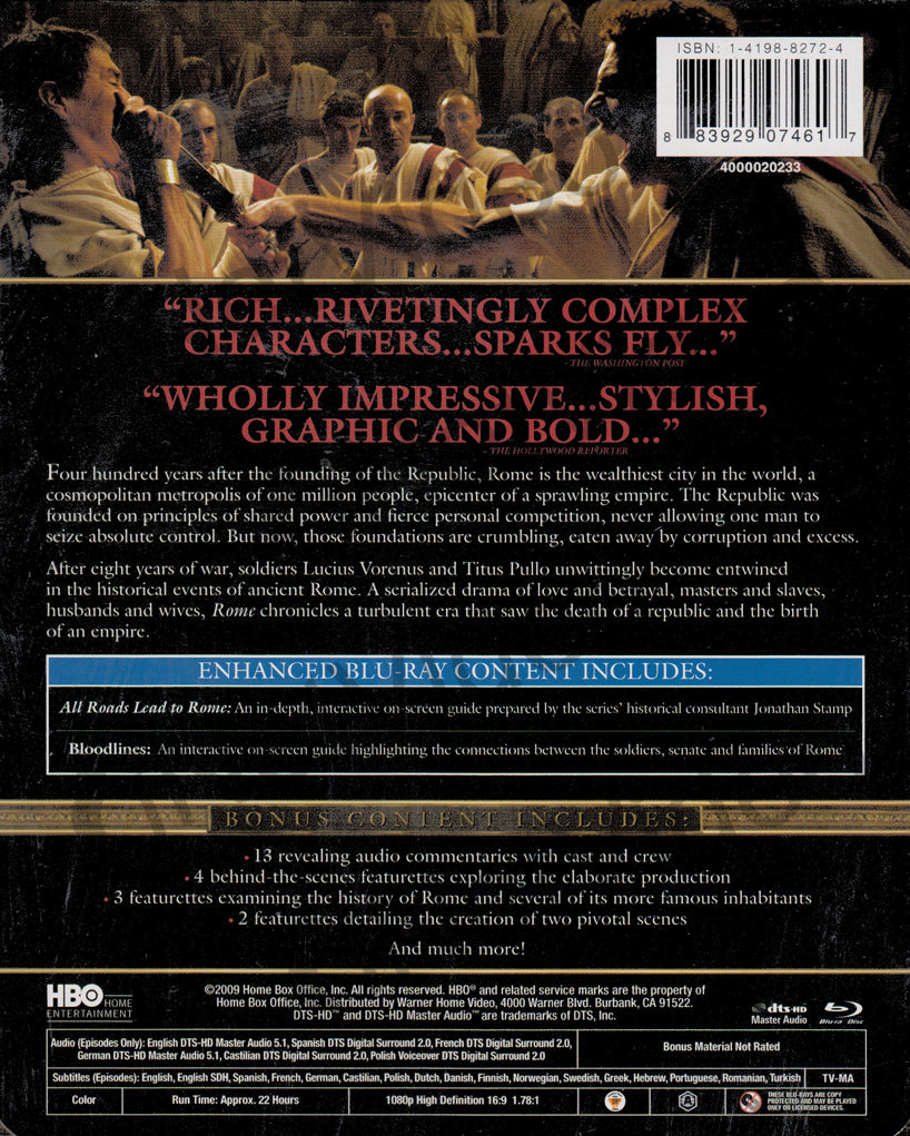 Rome - The Complete Series (Blu-ray) (Boxset) on BLU-RAY Movie