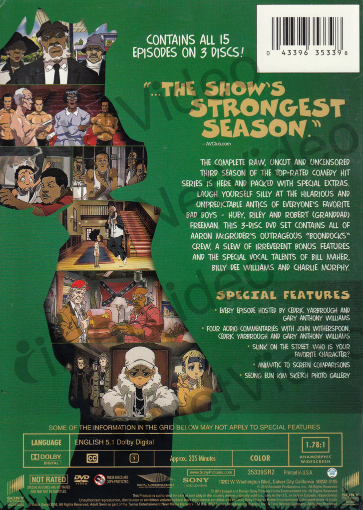 The Boondocks - The Complete (3rd) Third Season (Boxset) on DVD Movie