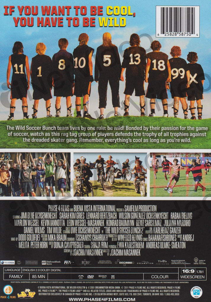 The Wild Soccer Bunch on DVD Movie