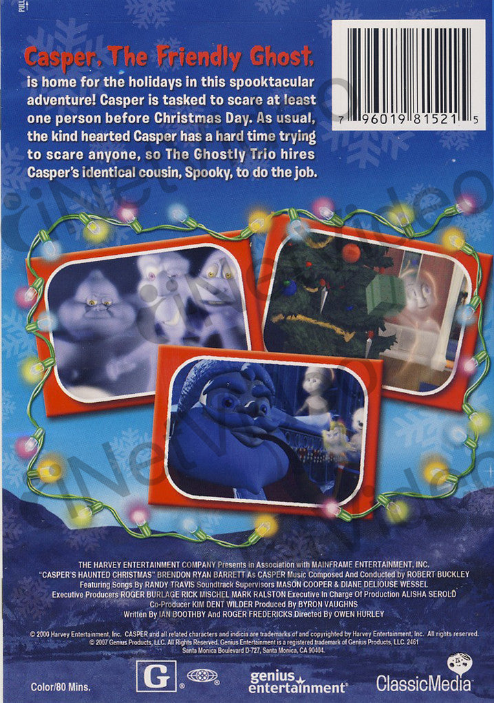 Casper's Haunted Christmas on DVD Movie