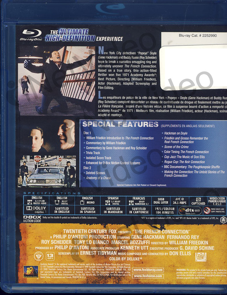 The French Connection (Blu-ray) (Bilingual) on BLU-RAY Movie