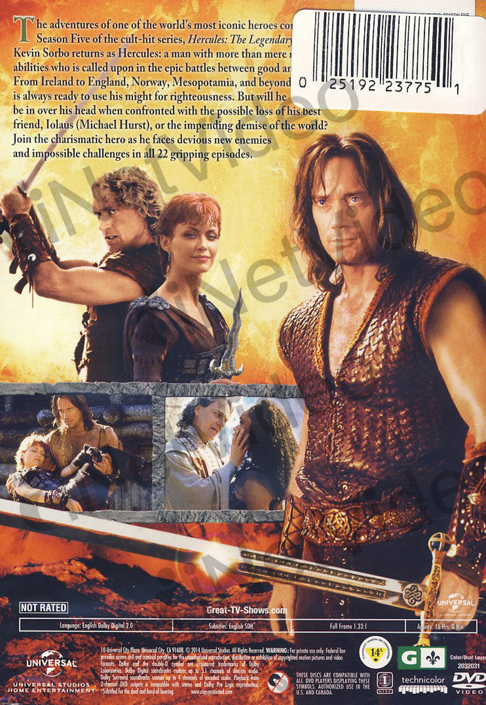 Hercules: The Legendary Journeys DVD Set with All 5 Hercules Movies