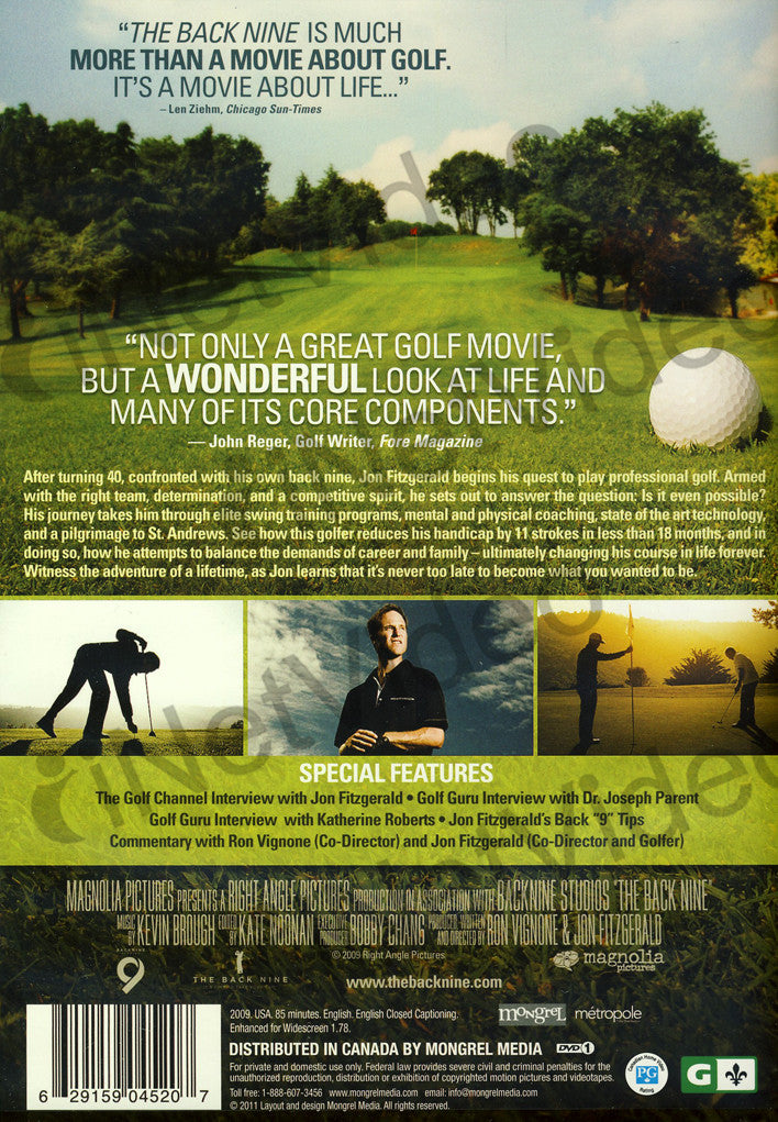 The Back Nine on DVD Movie