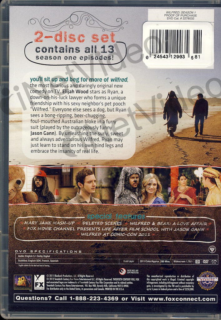 Wilfred: Season 1 on DVD Movie