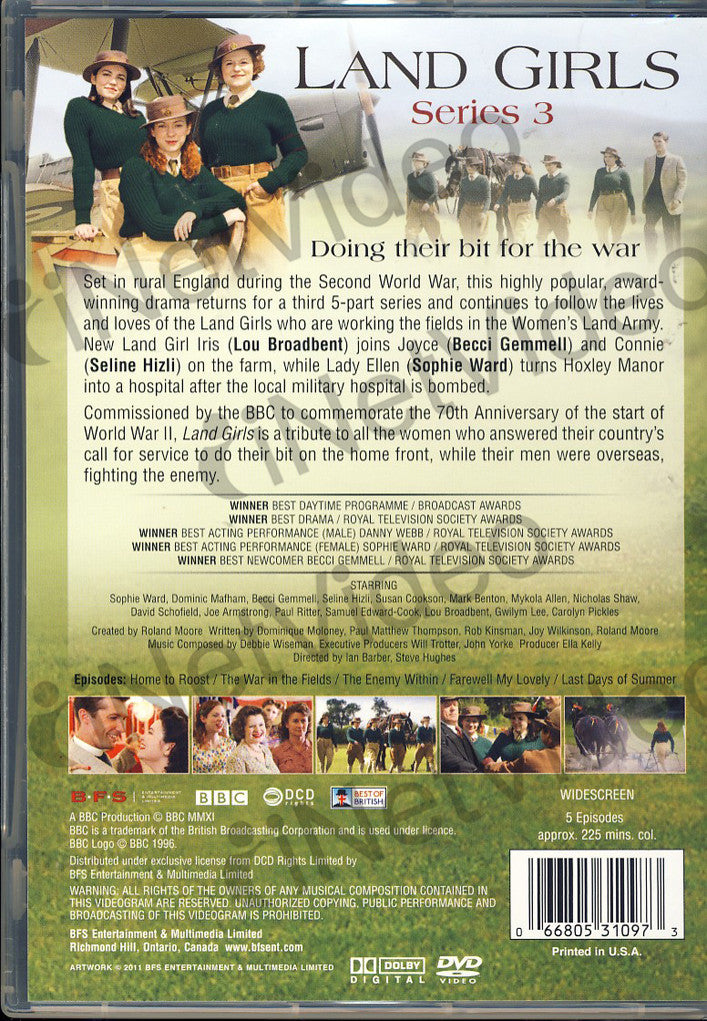 Land Girls Series 3 (Boxset) on DVD Movie