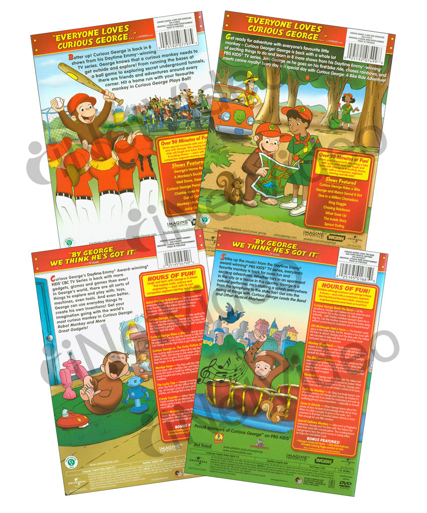 Curious George Collection# 3 (Boxset) on DVD Movie