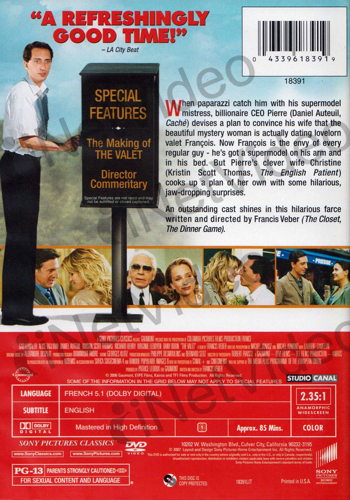 The Valet on DVD Movie