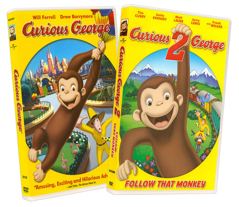 DVD 2 Pack Curious George Saves The Day & Back To The Jungle New/SEALED