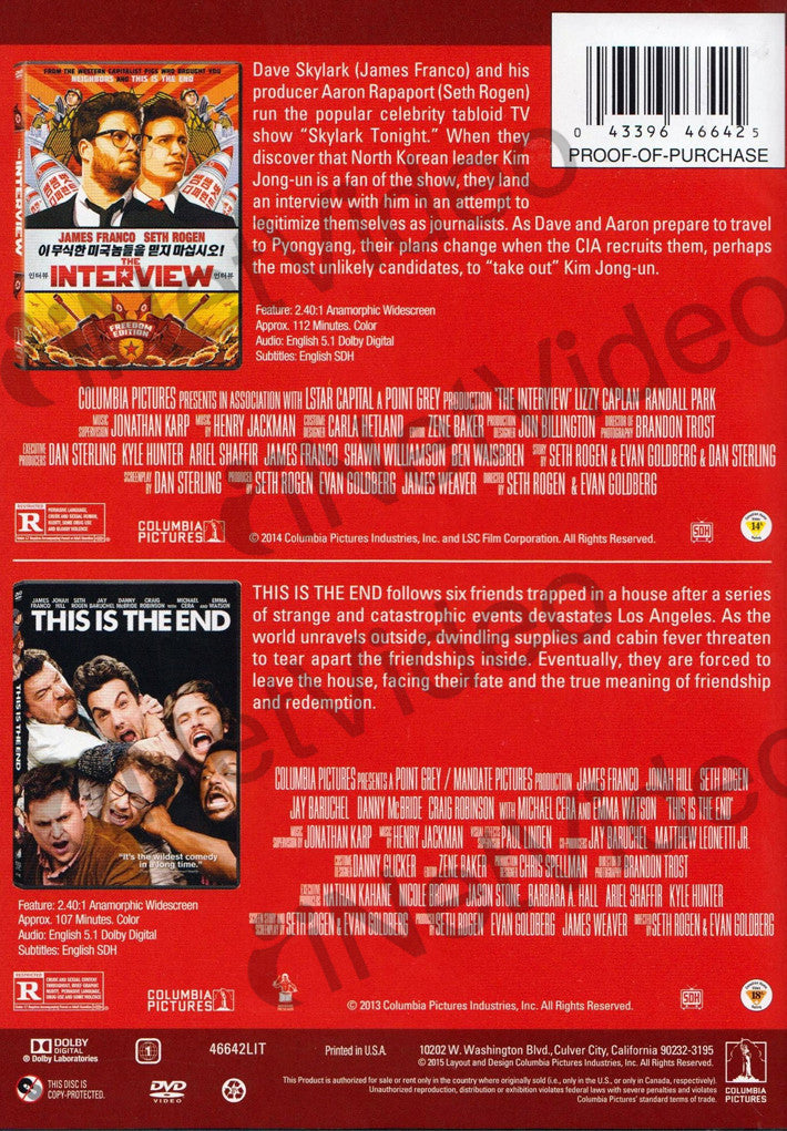 The Laugh Out Loud Double Feature (The Interview / This Is the End