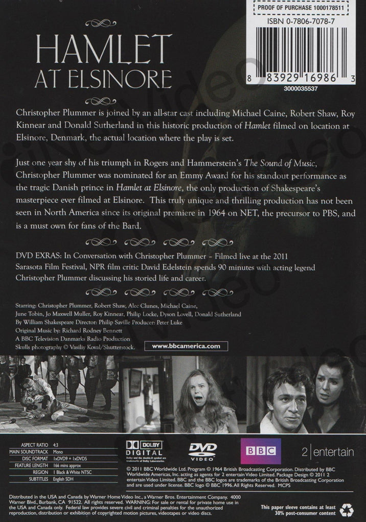 Hamlet at Elsinore on DVD Movie