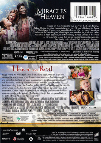 Miracles From Heaven Heaven is for Real Double Feature on DVD