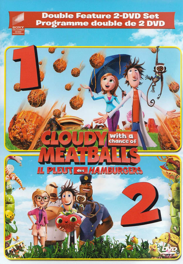 Cloudy with a Chance of Meatballs 1 & 2 (Double Feature 2-DVD Set