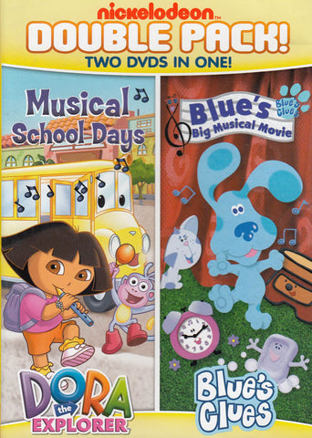 Nickelodeon Double Pack (Dora The Explorer: Musical School Days / Blue's Clue's: Big Musical Movie) DVD Movie 