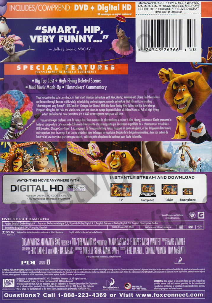 Madagascar 3: Europe's Most Wanted – Event & DVD Giveaway