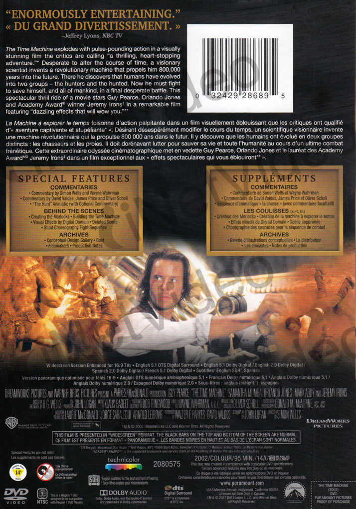 The Time Machine (Bilingual) on DVD Movie