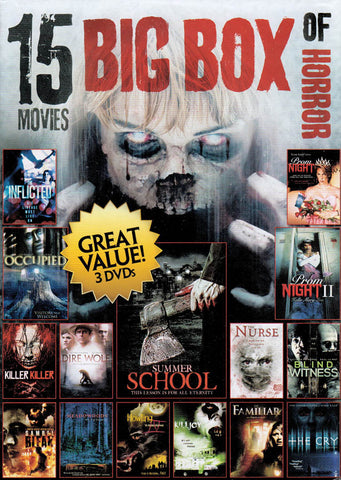 Big Box Of Horror (15 Movies) (Boxset) DVD Movie 