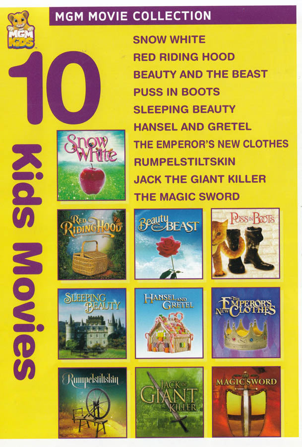 MGM 10 Kids Movies (Snow White / / The Magic Sword) (Boxset