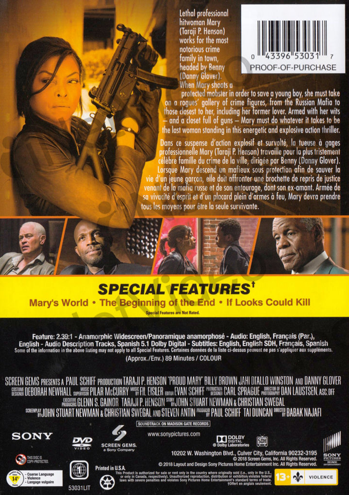 Proud Mary (Bilingual) on DVD Movie