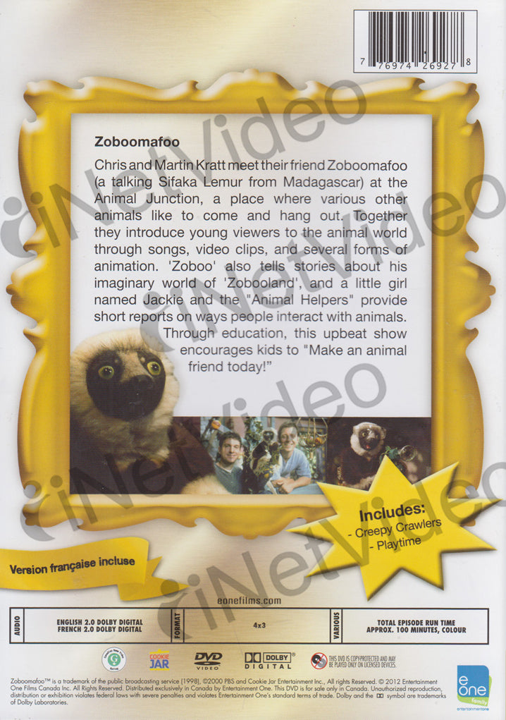 Zoboomafoo - Creepy Crawlers On DVD Movie