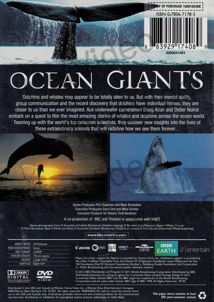 Ocean Giants (BBC Earth) on DVD Movie