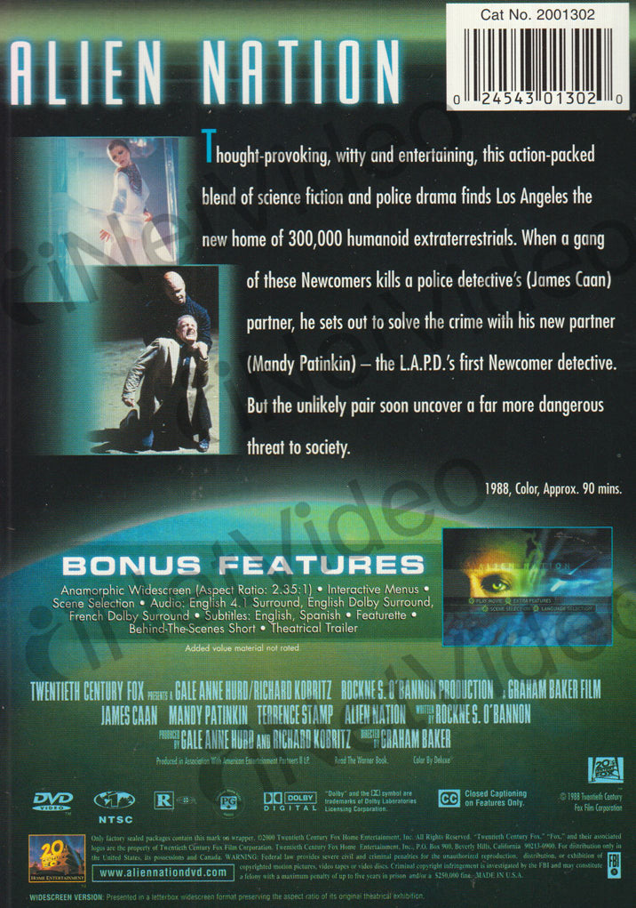 Alien Nation on DVD Movie