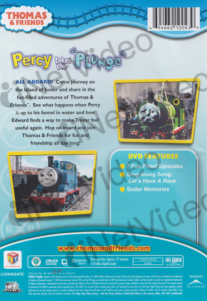 Thomas And Friends - Percy Takes The Plunge on DVD Movie