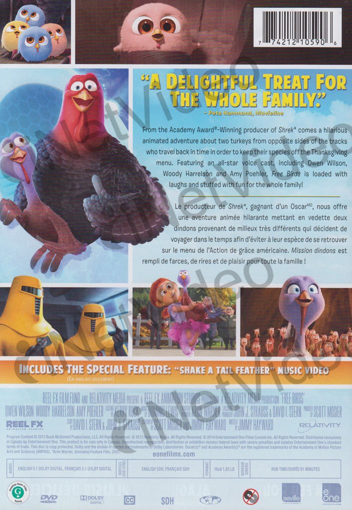 Free Birds (Bilingual) on DVD Movie