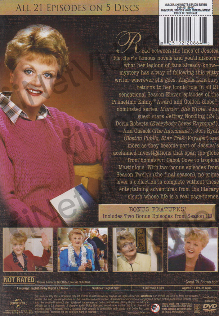 Murder, She Wrote - The Complete Season 11 (Keepcase) on DVD Movie