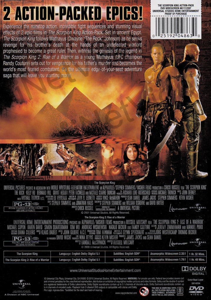 The Scorpion King / The Scorpion King 2: Rise Of A Warrior (Action