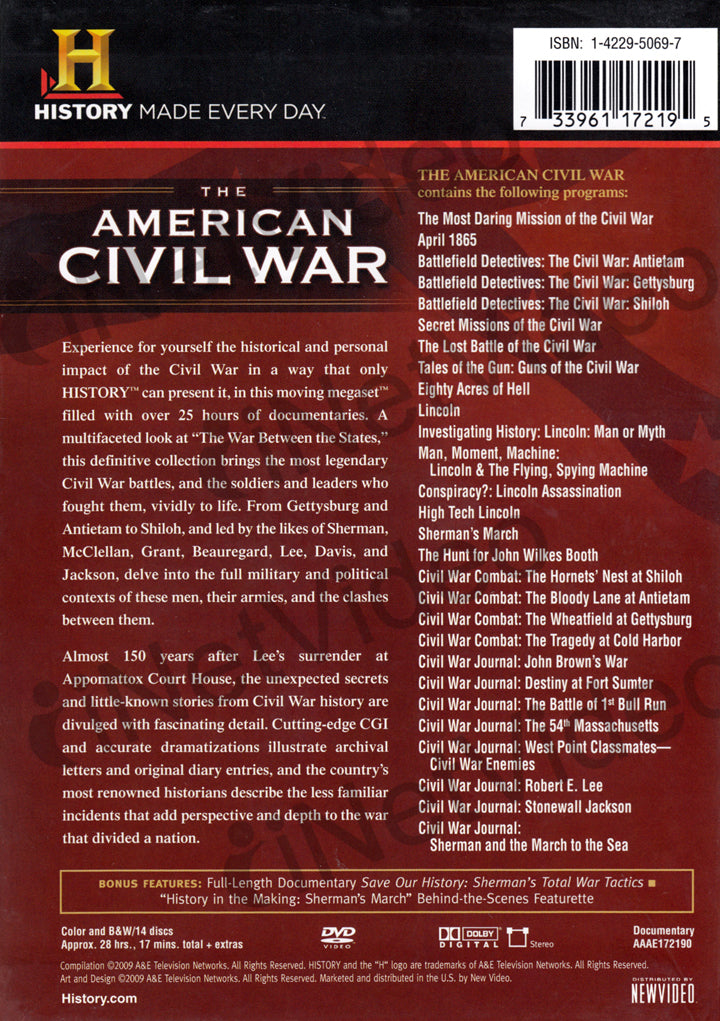 The American Civil War Boxset on DVD Movie