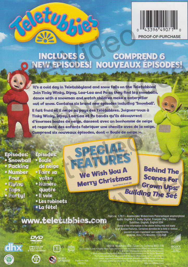 Teletubbies: Snowball (Bilingual) on DVD Movie