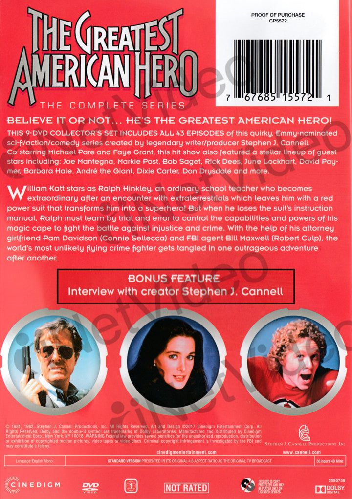 The Greatest American Hero (The Complete Series) (Boxset) on DVD Movie
