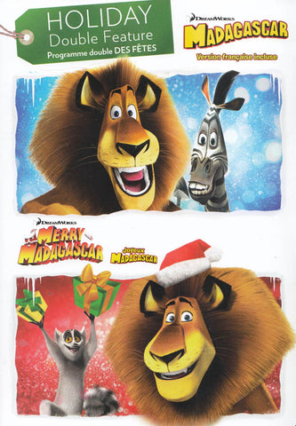 Madagascar / Merry Madagascar - Holiday Double Feature (Bilingual) DVD Movie 