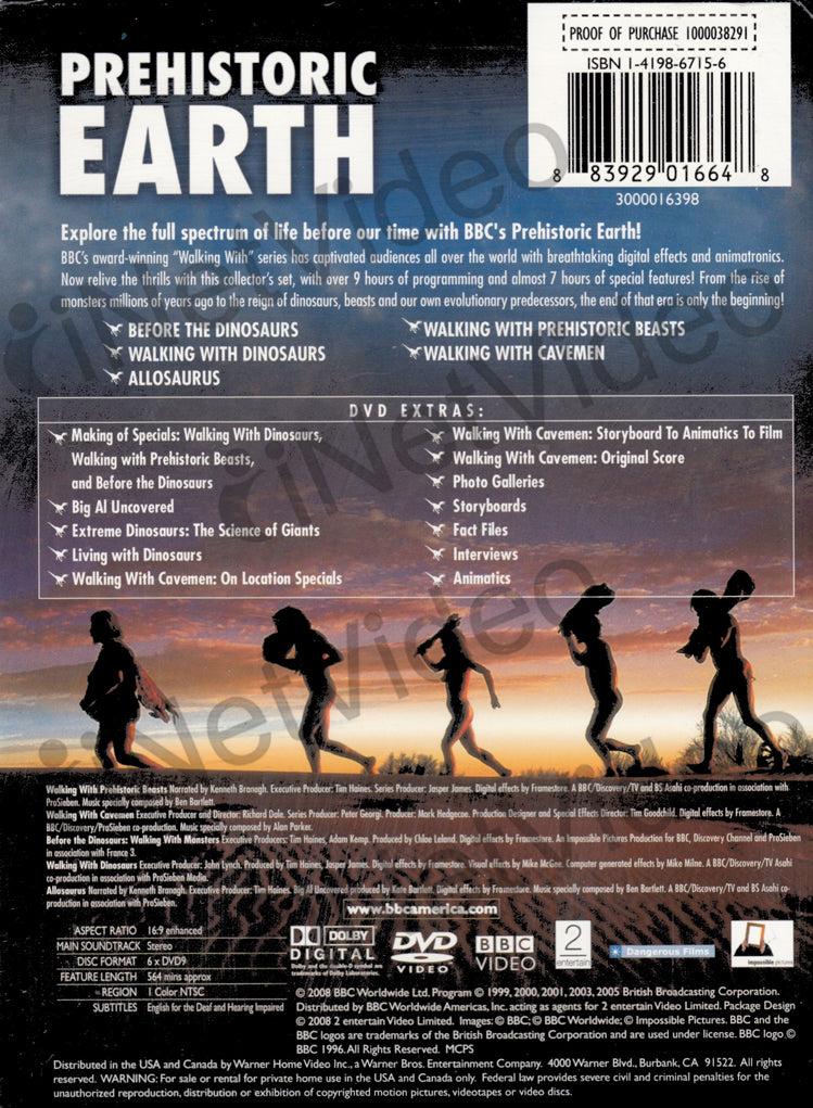 Prehistoric Earth (Boxset) on DVD Movie