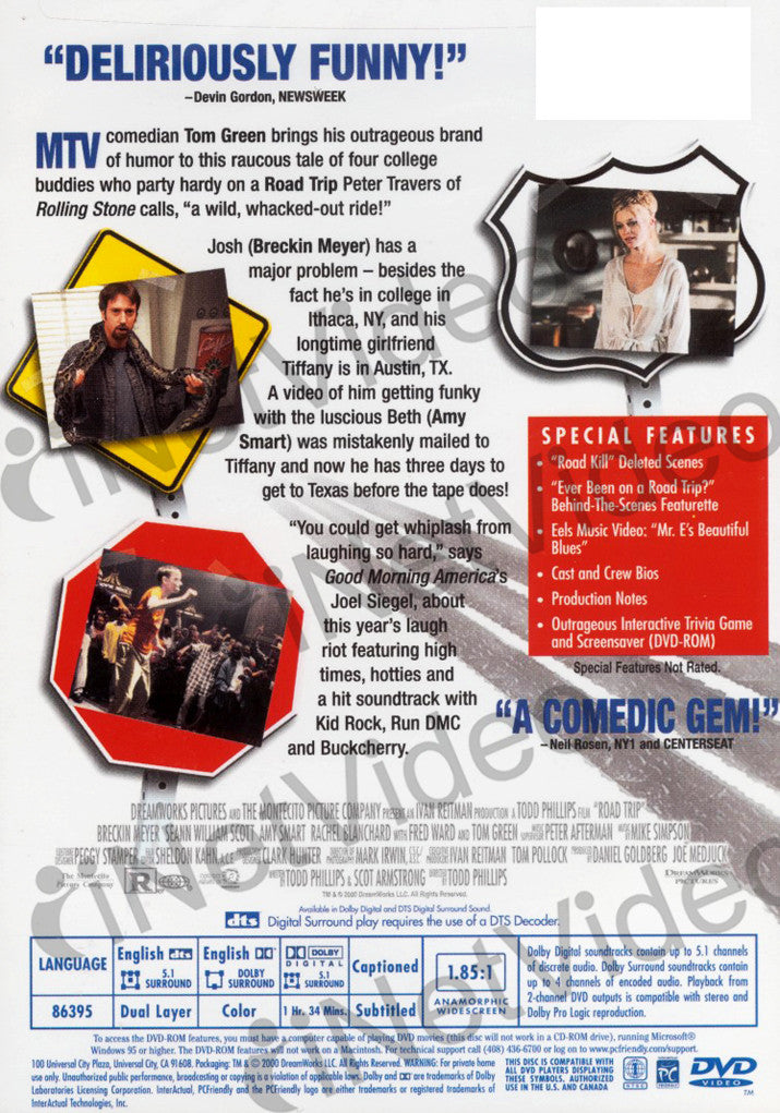 Road Trip on DVD Movie