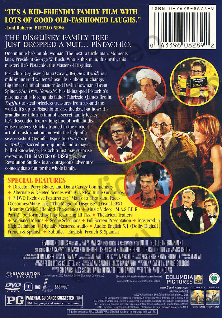 The Master Of Disguise On Dvd Movie